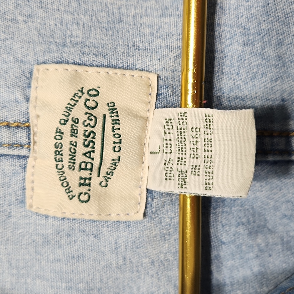 Denim Button Front Jacket - Picture 5 of 5